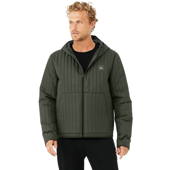 Chaquetas Alo Yoga Future Hombre Verdes | 3619PLFJG