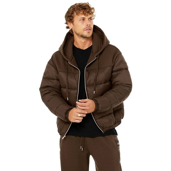 Chaquetas Alo Yoga Mash Up Hombre Marrom | 3785MVZJQ