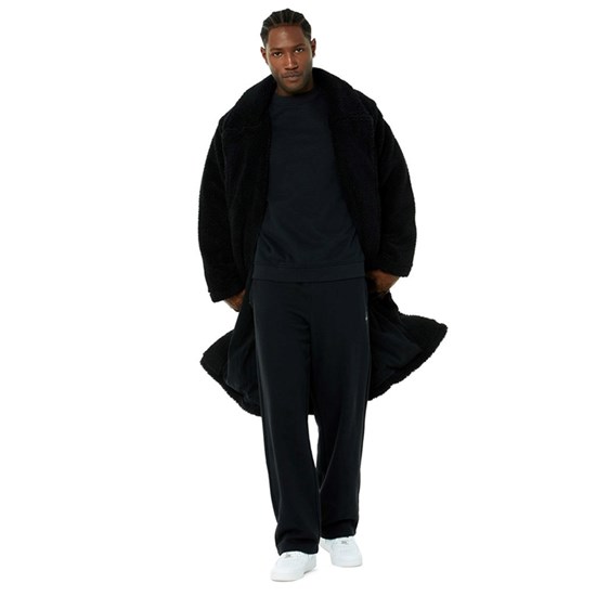 Chaquetas Alo Yoga Oversized Sherpa Trench Hombre Negros | 5862VJIOG