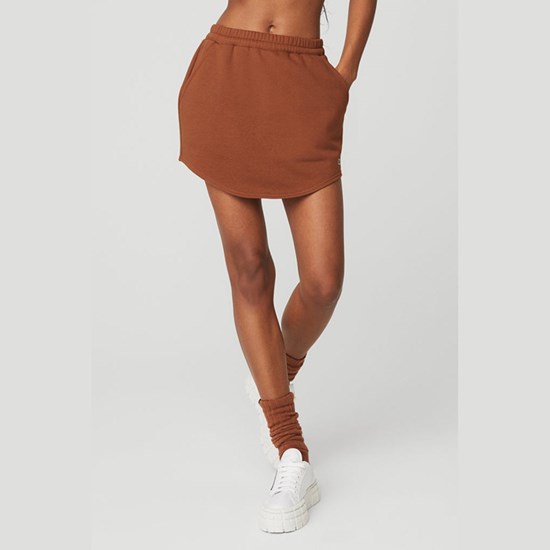 Falda Alo Yoga High-Cintura Accolade Sweatshirt Mujer Marrom | 5610NRWMA