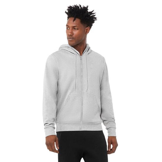 Hoodie Alo Yoga Caliber Zip Hombre Grises | 5210ZELAH