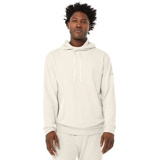 Hoodie Alo Yoga Highline Hombre Beige | 0793YKTNS