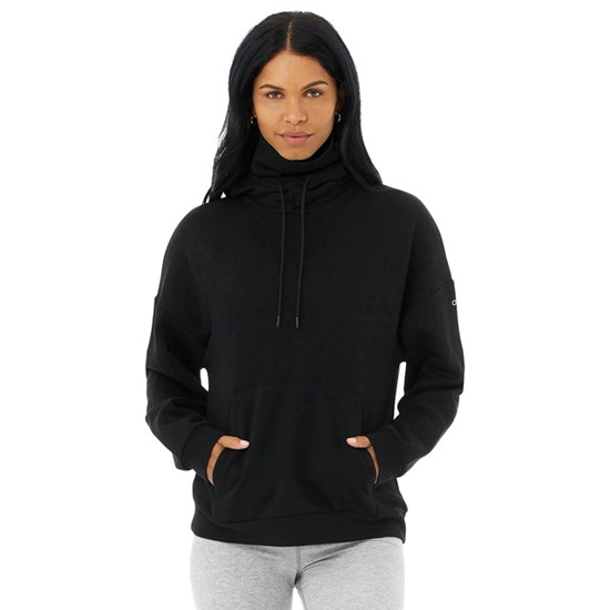 Hoodie Alo Yoga Protection Mujer Negros | 3127EOGNS