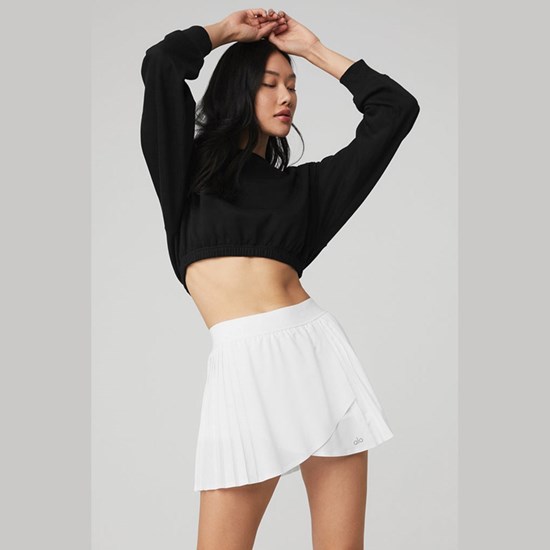 Pullover Alo Yoga Devotion Crew Neck Mujer Negros | 0286FPNSG