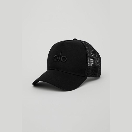 Sombreros Alo Yoga District Trucker Mujer Negros | 8024LEZAJ