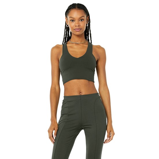Tank Top Alo Yoga Airbrush Real Mujer Verdes | 9325ABGQY
