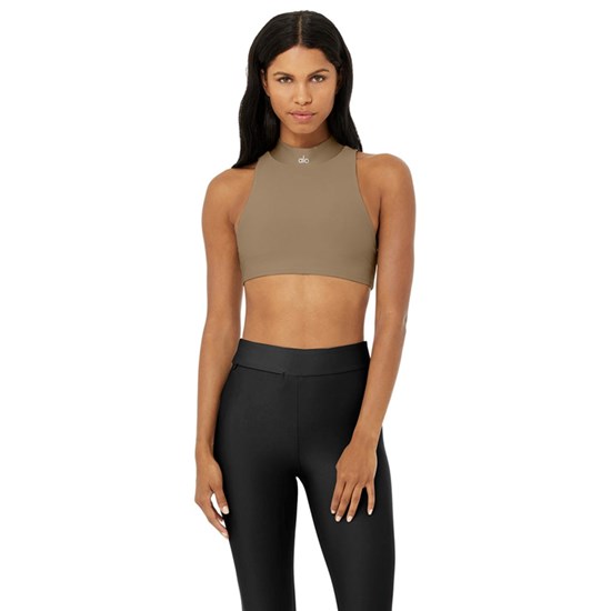 Tank Top Alo Yoga Airlift Fuse Mujer Beige | 2590FDETA